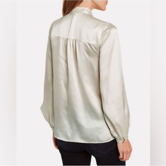 $198 NEW SILK INTERMIX 36" IVORY CHARMEUSE CADENCE LONG TUNIC TOP 2 XS SMALL NWT - Picture 8 of 12